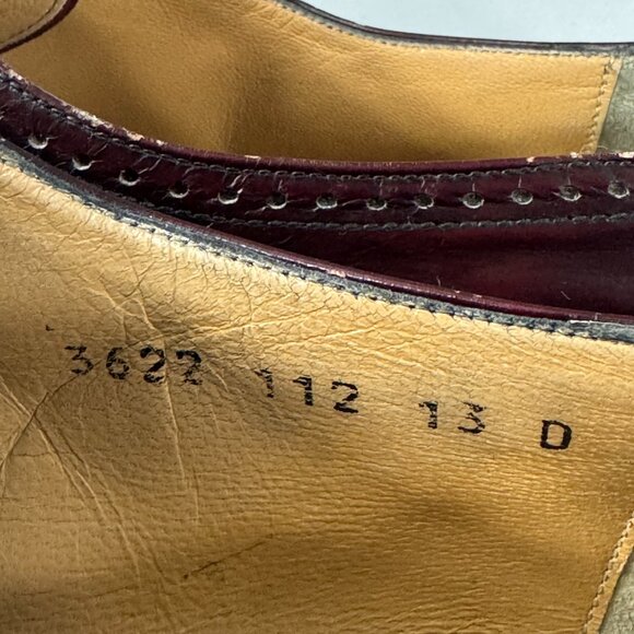 Authentic Salvatore Ferragamo Wingtip Oxford Dress Shoes, Men\'s 13 D main image 14